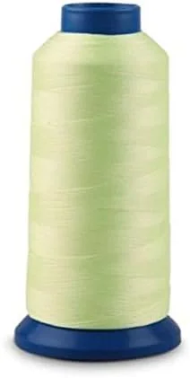 نخ گلدوزی شب تاب 3000 یاردی، قرقره نخ خیاطی پلی استر برای ماشین های گلدوزی و خیاطی (سبز روشن)