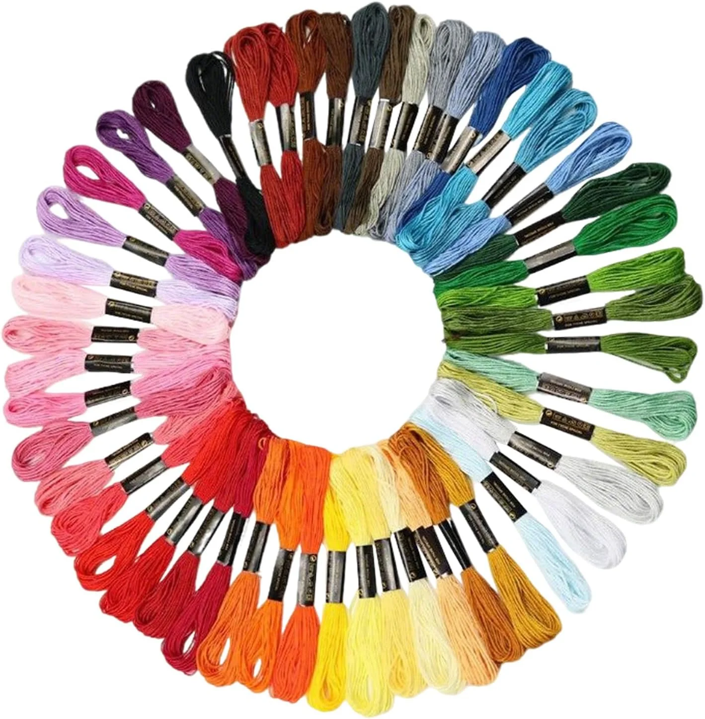 نخ گلدوزی ماشینی، نخ گلدوزی پنبه ای، لوازم خیاطی هنرهای دستی رشته رنگین کمانی برای خیاطی دستی بزرگسالان کودکان پروژه های خانگی دوخت لحاف