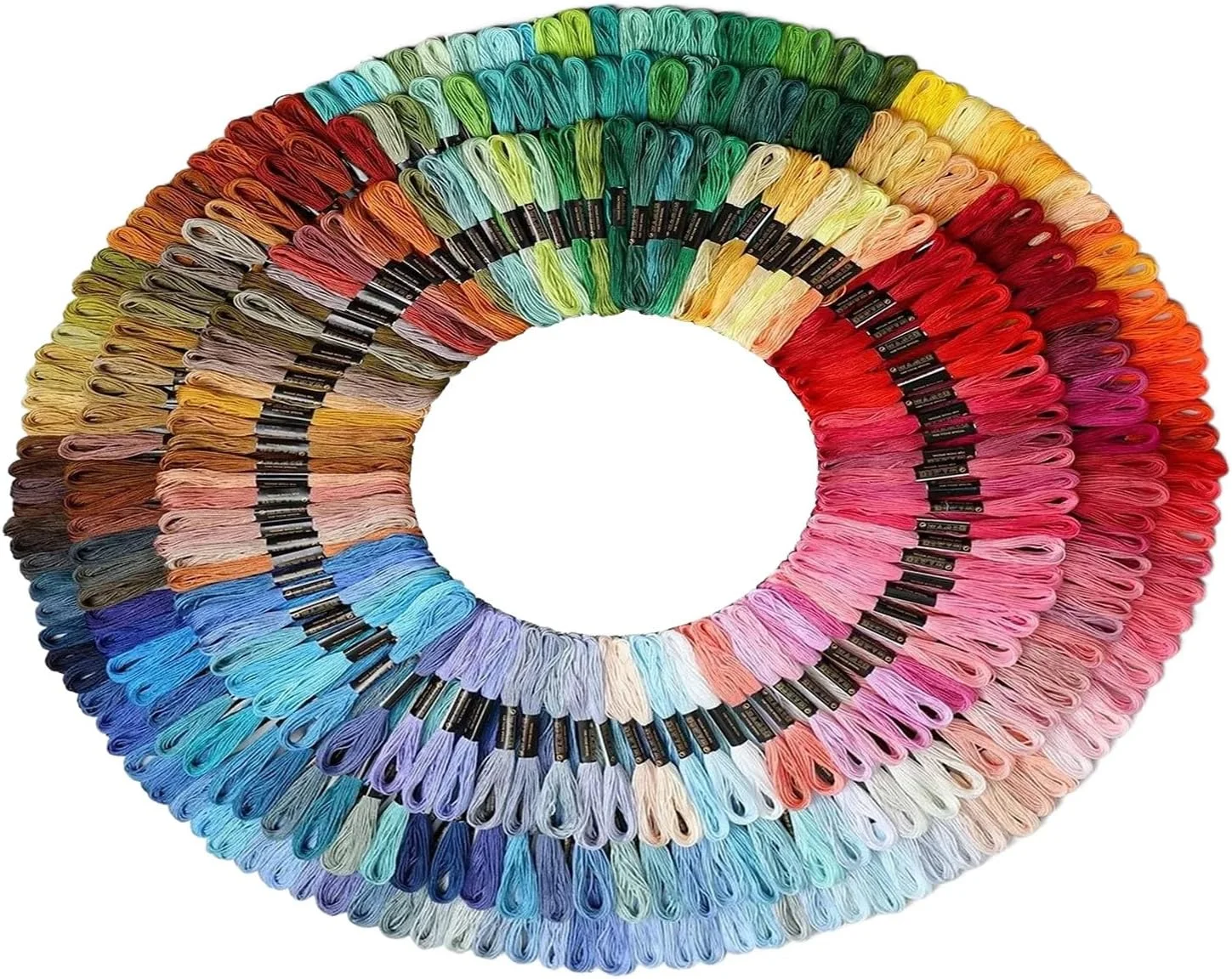 نخ گلدوزی | نخ گلدوزی پنبه ای - لوازم خیاطی هنرهای رشته ای رنگین کمانی برای خیاطی دستی بزرگسالان کودکان پروژه های خانگی دوخت