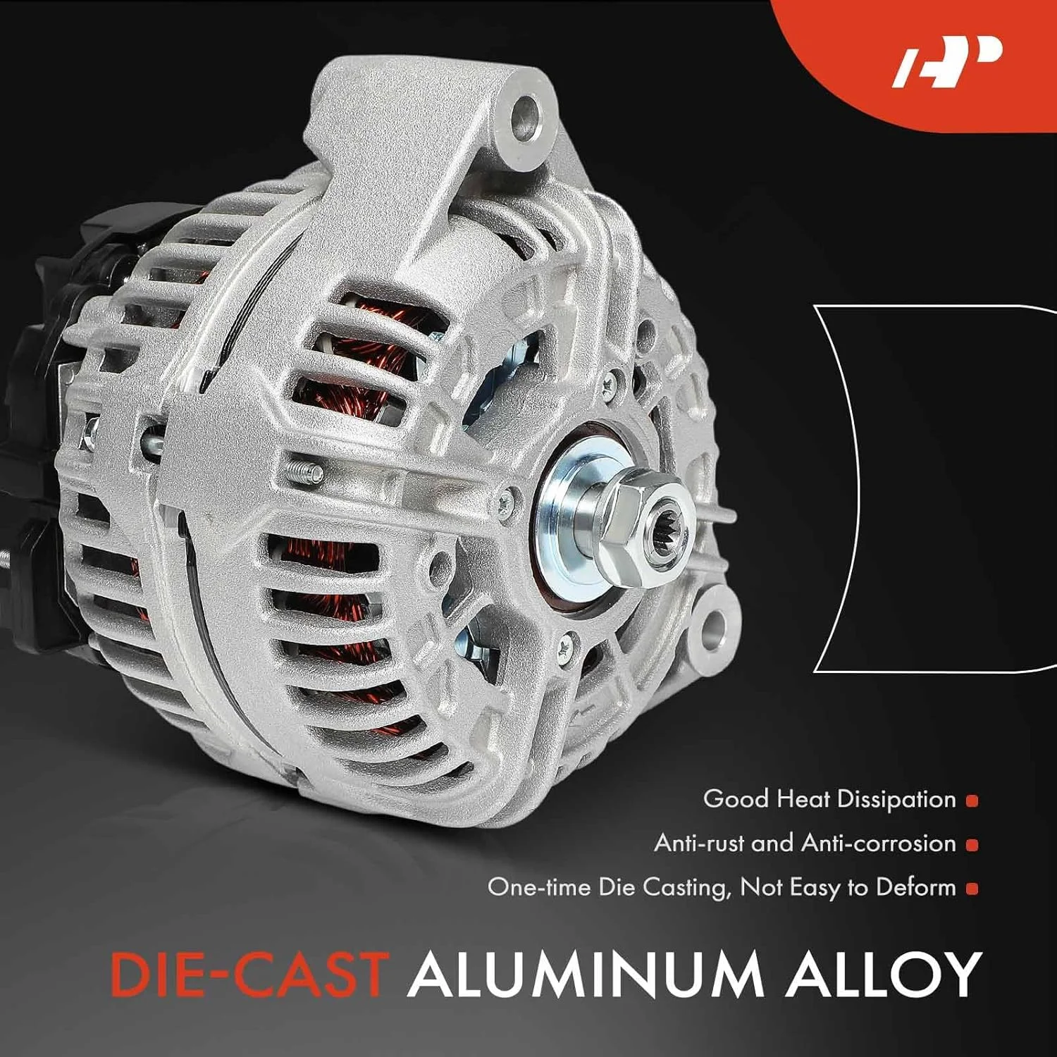 آلترناتور A-Premium سازگار با John Deere 6230 Premium 2007-2012 4.5L، 6330 Premium 2007-2012 4.5L، 7130 Premium 2007-2011 6.8L، 14 ولت 120 آمپر چرخش در جهت عقربه های ساعت