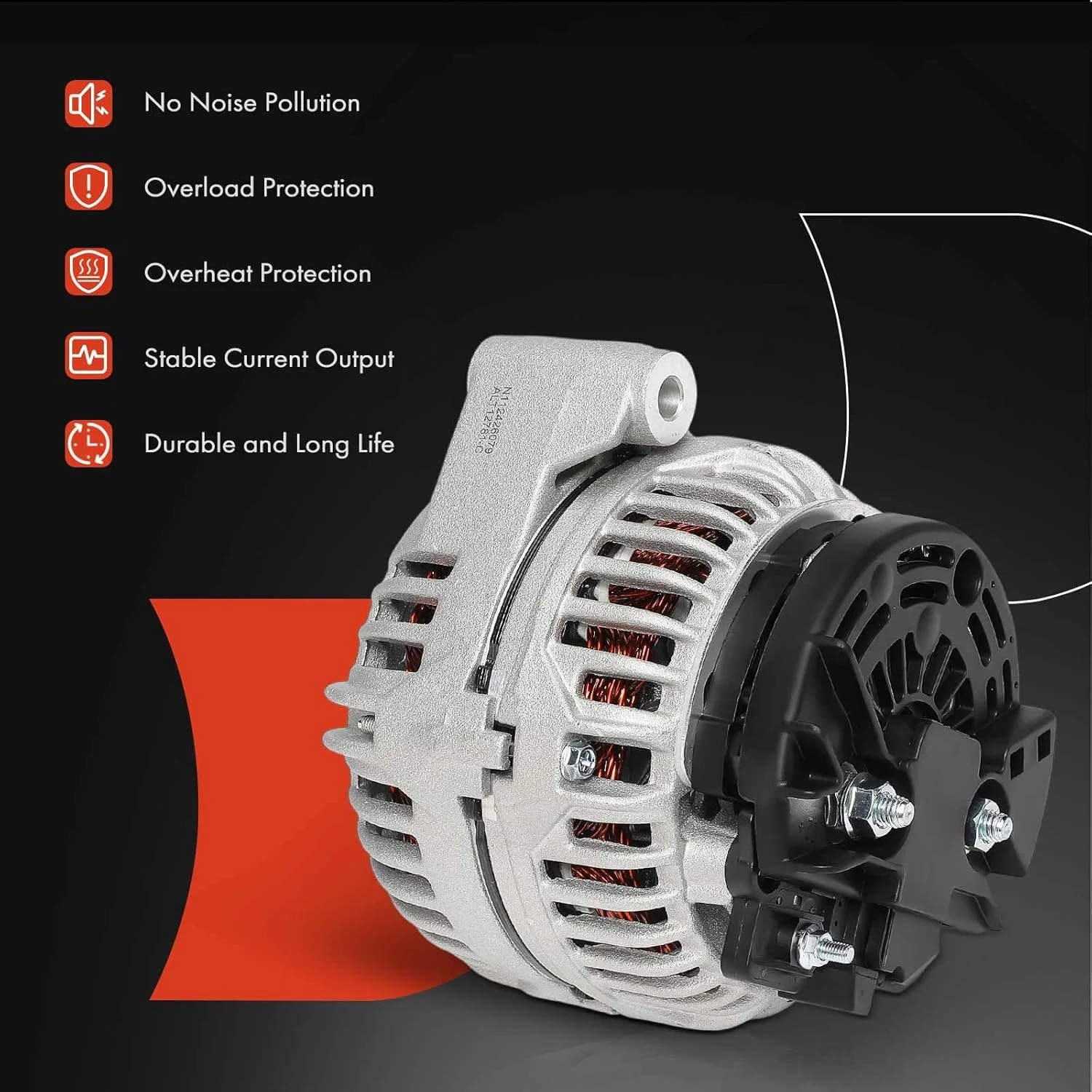 آلترناتور A-Premium سازگار با John Deere 6230 Premium 2007-2012 4.5L، 6330 Premium 2007-2012 4.5L، 7130 Premium 2007-2011 6.8L، 14 ولت 120 آمپر چرخش در جهت عقربه های ساعت