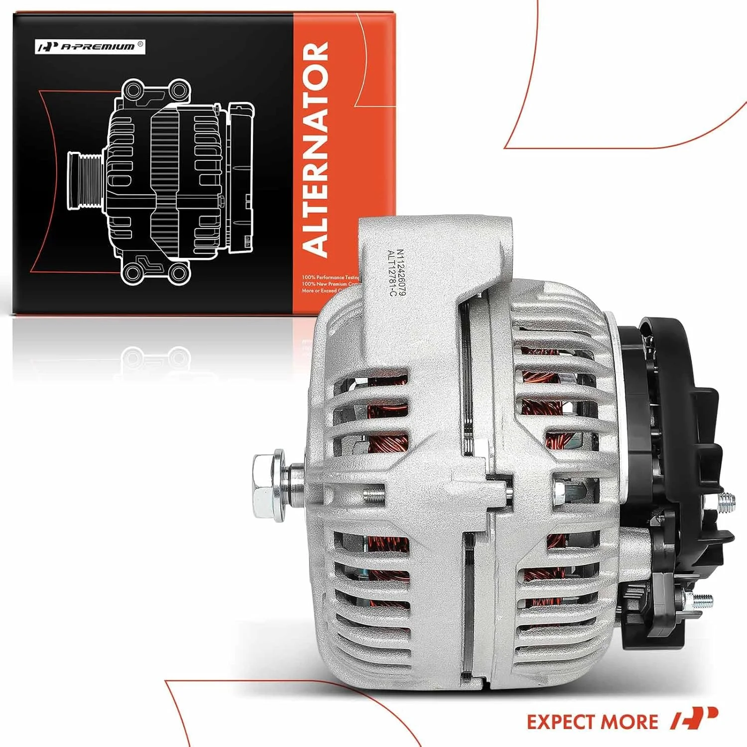 آلترناتور A-Premium سازگار با John Deere 6230 Premium 2007-2012 4.5L، 6330 Premium 2007-2012 4.5L، 7130 Premium 2007-2011 6.8L، 14 ولت 120 آمپر چرخش در جهت عقربه های ساعت