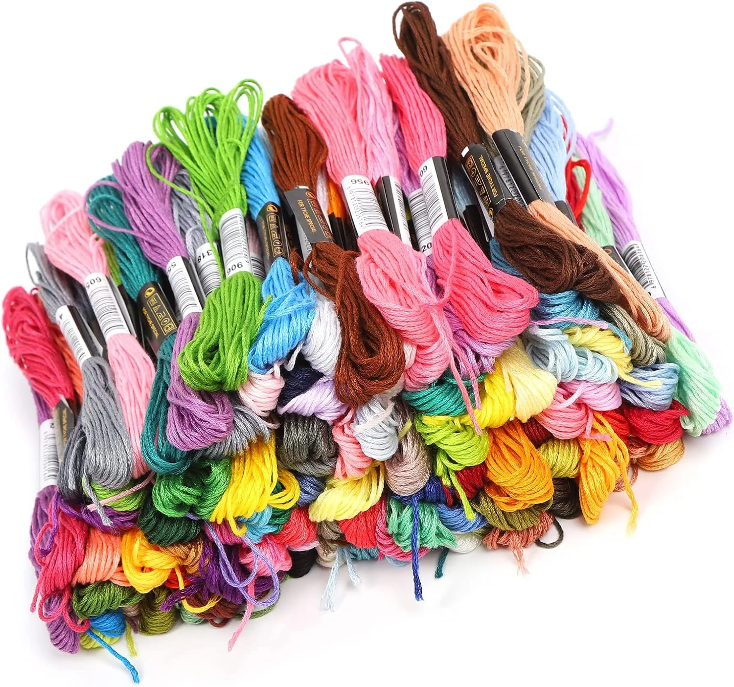 نخ گلدوزی، نخ چرخ خیاطی 100 عددی نخ خیاطی رنگی پلی استر پروژه های دست ساز خانگی نخ های رنگی نخ خیاطی برای چرخ خیاطی و دست دوز