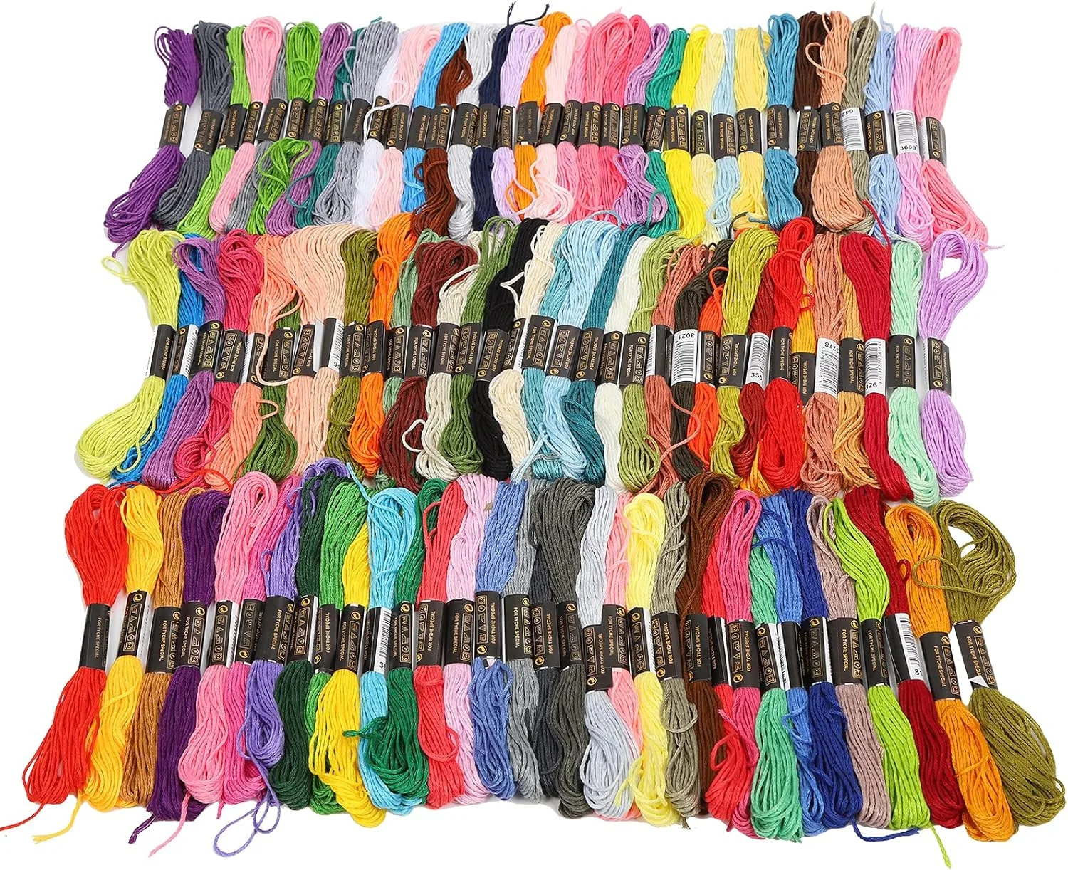 نخ گلدوزی، نخ چرخ خیاطی 100 عددی نخ خیاطی رنگی پلی استر پروژه های دست ساز خانگی نخ های رنگی نخ خیاطی برای چرخ خیاطی و دست دوز