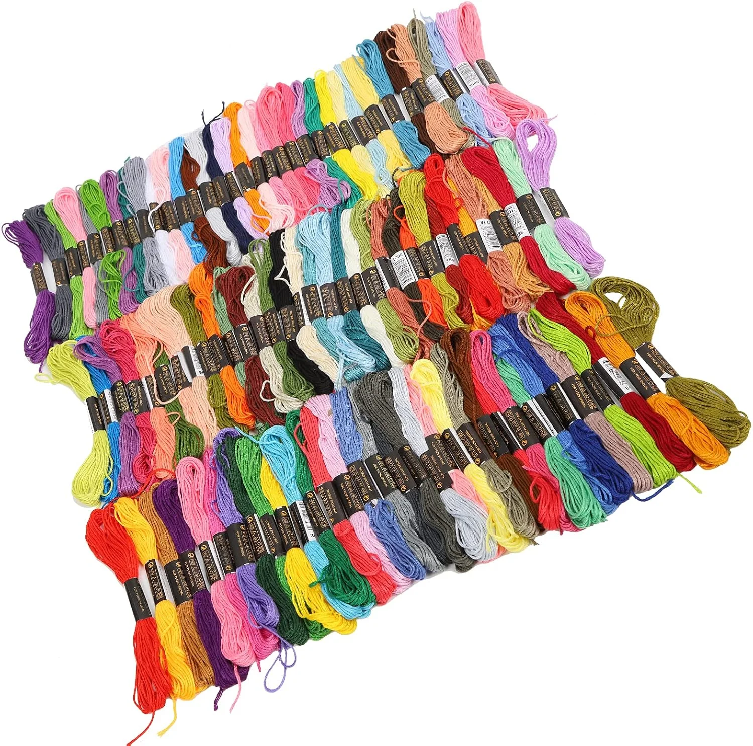 نخ گلدوزی، نخ چرخ خیاطی 100 عددی نخ خیاطی رنگی پلی استر پروژه های دست ساز خانگی نخ های رنگی نخ خیاطی برای چرخ خیاطی و دست دوز