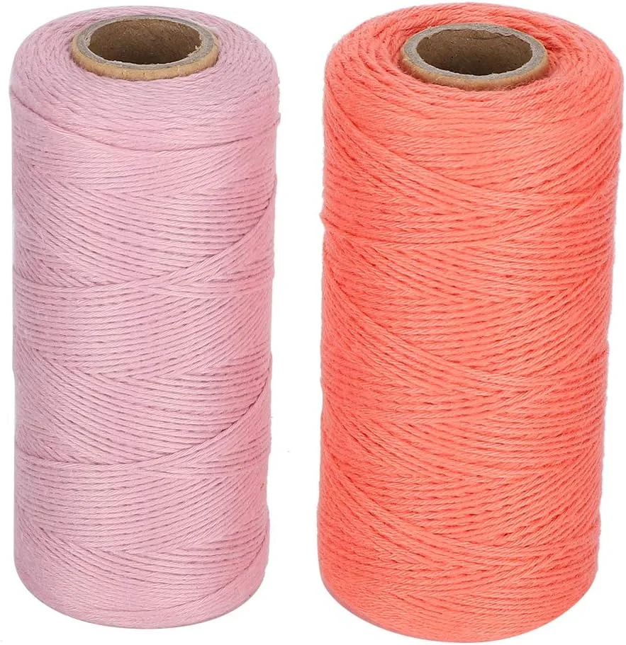 نخ ماشین گلدوزی، 2 عدد نخ ماشین گلدوزی 8/4 نخ تار و پود بافندگی کارپ توره پنبه ریسندگی 250 متر