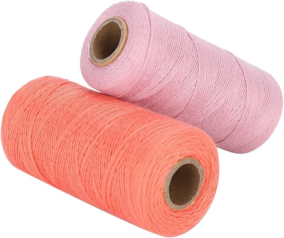 نخ ماشین گلدوزی، 2 عدد نخ ماشین گلدوزی 8/4 نخ تار و پود بافندگی کارپ توره پنبه ریسندگی 250 متر