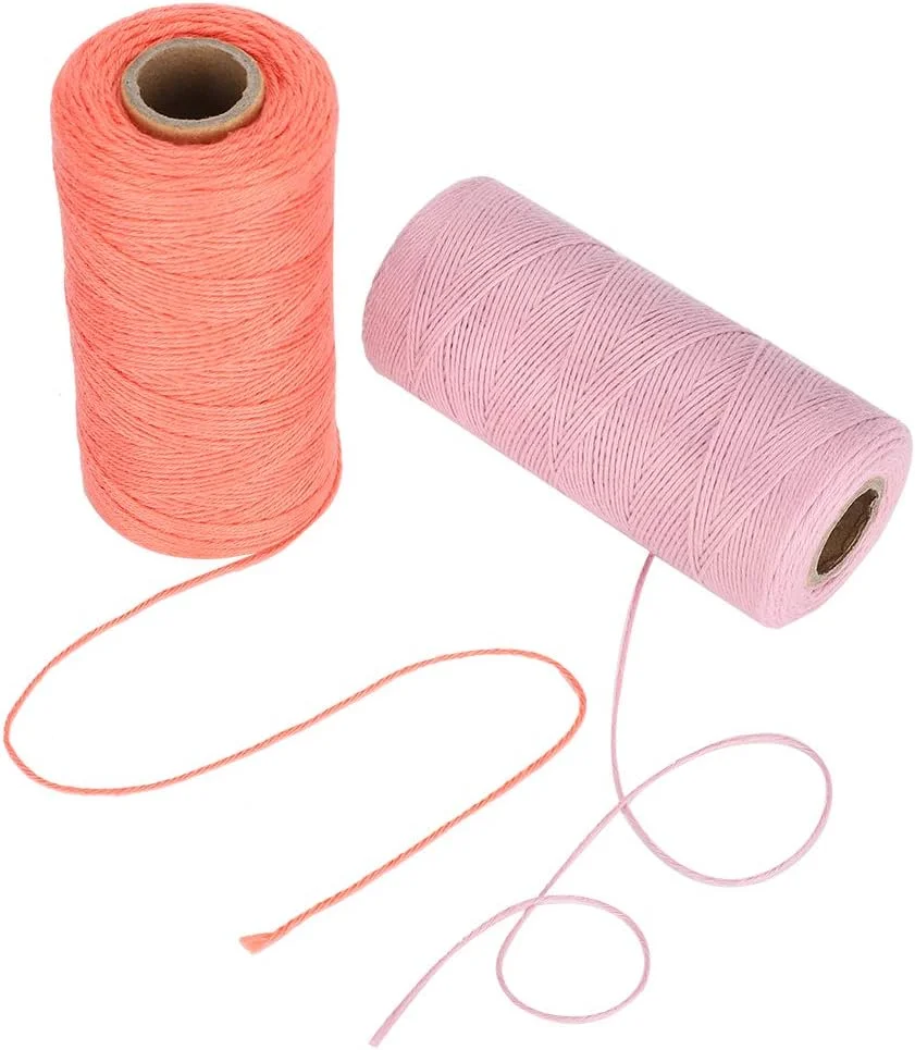 نخ ماشین گلدوزی، 2 عدد نخ ماشین گلدوزی 8/4 نخ تار و پود بافندگی کارپ توره پنبه ریسندگی 250 متر