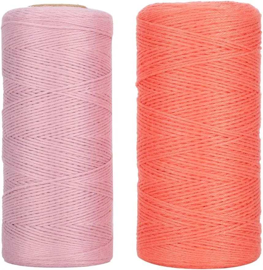 نخ ماشین گلدوزی، 2 عدد نخ ماشین گلدوزی 8/4 نخ تار و پود بافندگی کارپ توره پنبه ریسندگی 250 متر