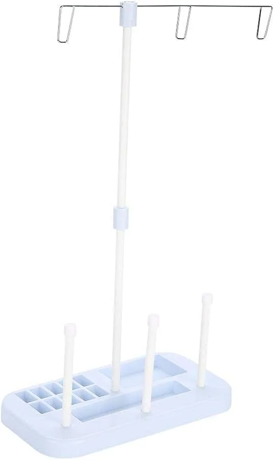 پایه نخ قرقره گلدوزی، نگهدارنده قرقره نخ خیاطی، لوازم جانبی ماشین خیاطی، آبی روشن برای گلدوزی، لحاف دوزی، نخ های خیاطی