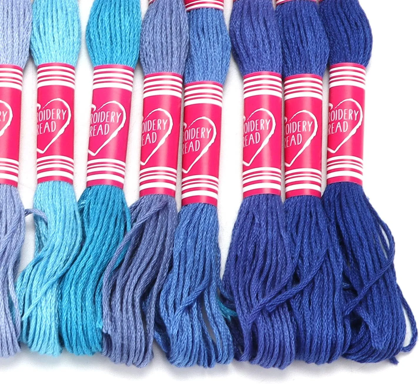 نخ گلدوزی گرادیانی 12 عددی، نخ دندان گلدوزی، نخ پلی استر برای دستبند، نخ بخیه متقاطع برای لوازم جانبی DIY پوشاک