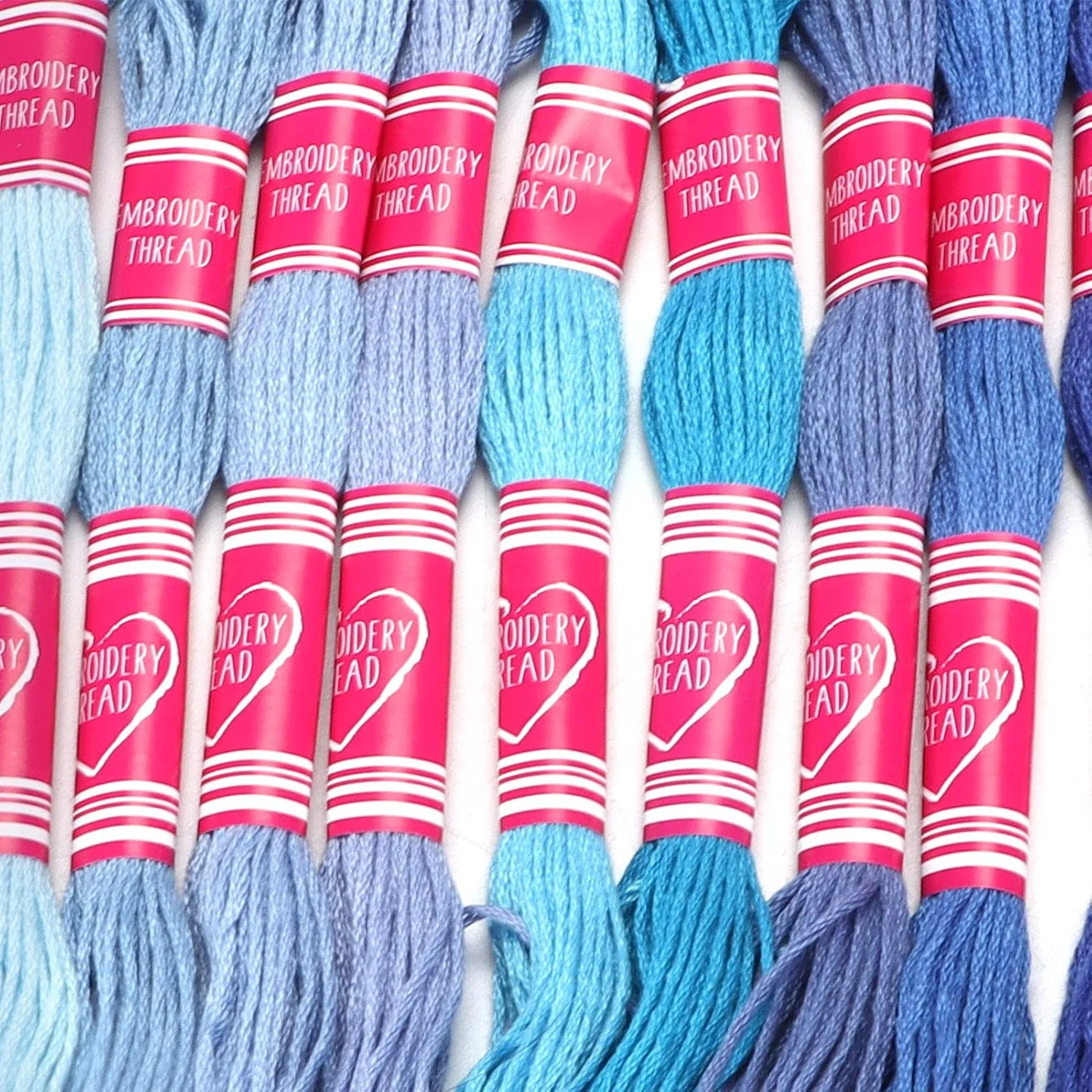 نخ گلدوزی گرادیانی 12 عددی، نخ دندان گلدوزی، نخ پلی استر برای دستبند، نخ بخیه متقاطع برای لوازم جانبی DIY پوشاک