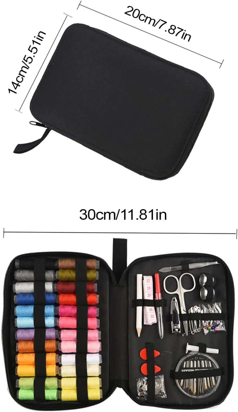 ست خیاطی، مجموعه نخ گلدوزی، لوازم سنگین و جمع و جور، ابزار مناسب مبتدیان برای تعمیر، صنایع دستی اتاق خوابگاه، علاقه مندان به صنایع دستی، لحاف دوزی