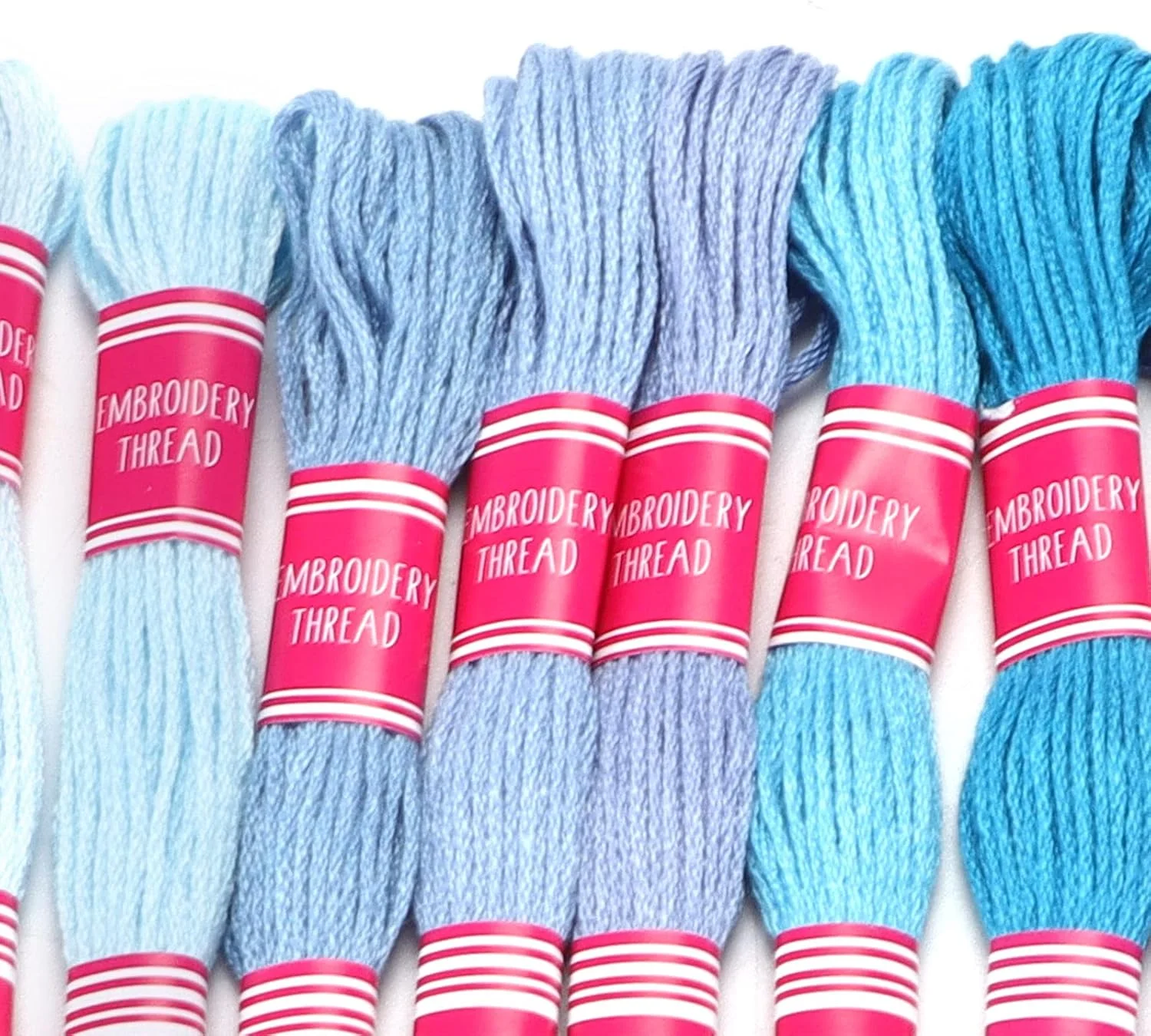 نخ گلدوزی گرادیانی 12 عددی، نخ دندان گلدوزی، نخ پلی استر برای دستبند، نخ بخیه متقاطع برای لوازم جانبی DIY پوشاک