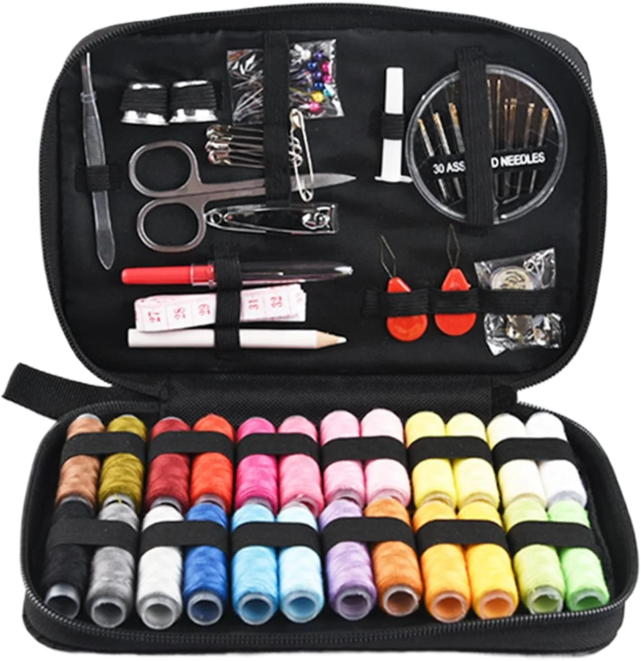 ست خیاطی، مجموعه نخ گلدوزی، لوازم سنگین و جمع و جور، ابزار مناسب مبتدیان برای تعمیر، صنایع دستی اتاق خوابگاه، علاقه مندان به صنایع دستی، لحاف دوزی