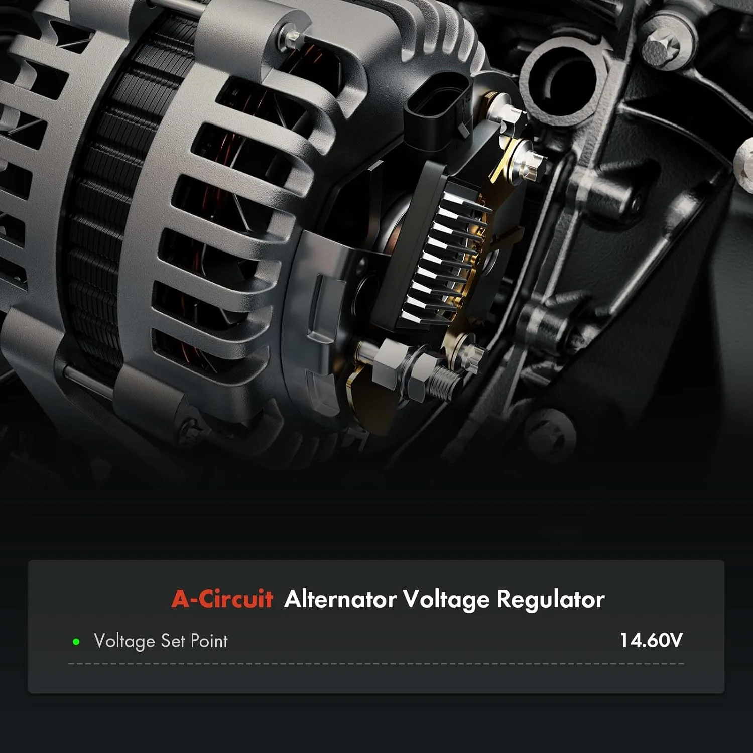 رگولاتور ولتاژ آلترناتور A-Premium 14.5V سازگار با هیوندای سوناتا 1989-1991، اکسل 1990-1994 و میتسوبیشی میراژ، پریسیس و کرایسلر کانکوئست و دوج کلت و ایگل سامیت و پلیموث کلت