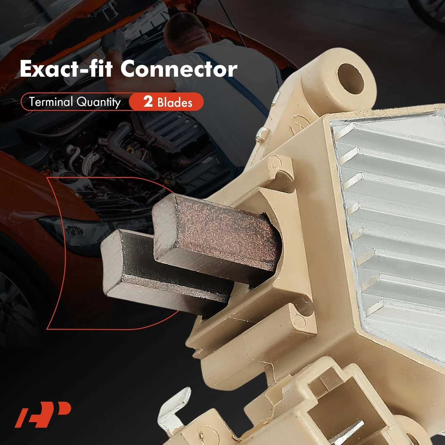 رگولاتور ولتاژ آلترناتور A-Premium 14.5V سازگار با هیوندای سوناتا 1989-1991، اکسل 1990-1994 و میتسوبیشی میراژ، پریسیس و کرایسلر کانکوئست و دوج کلت و ایگل سامیت و پلیموث کلت