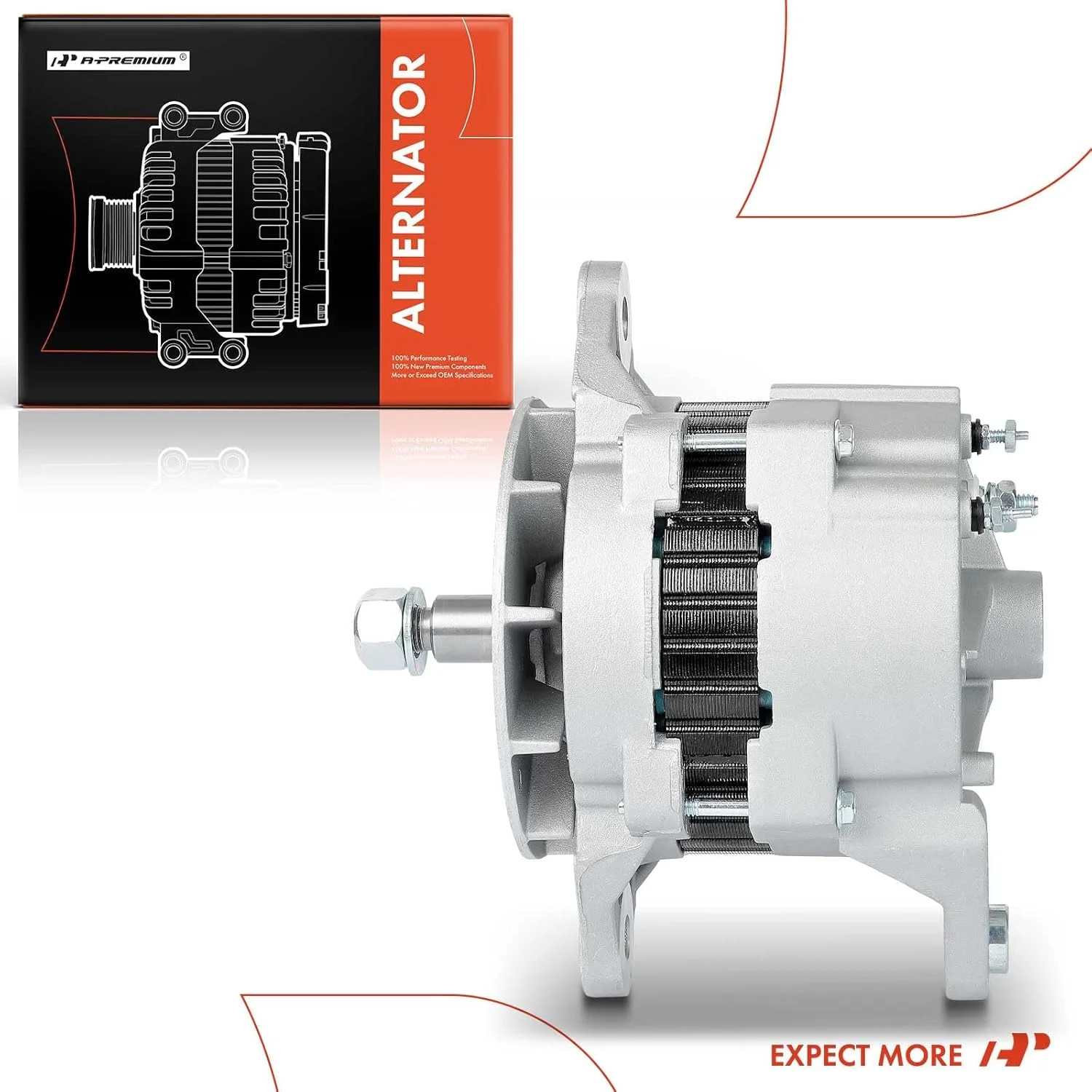 آلترناتور ممتاز سازگار با Kenworth K300 T300 8.3L و Freightliner Century Class, FL50 FL60 FL70 FL80 FL106 و Peterbilt 320 357 8.3L، 160 آمپر 12 ولت چرخش در جهت عقربه های ساعت
