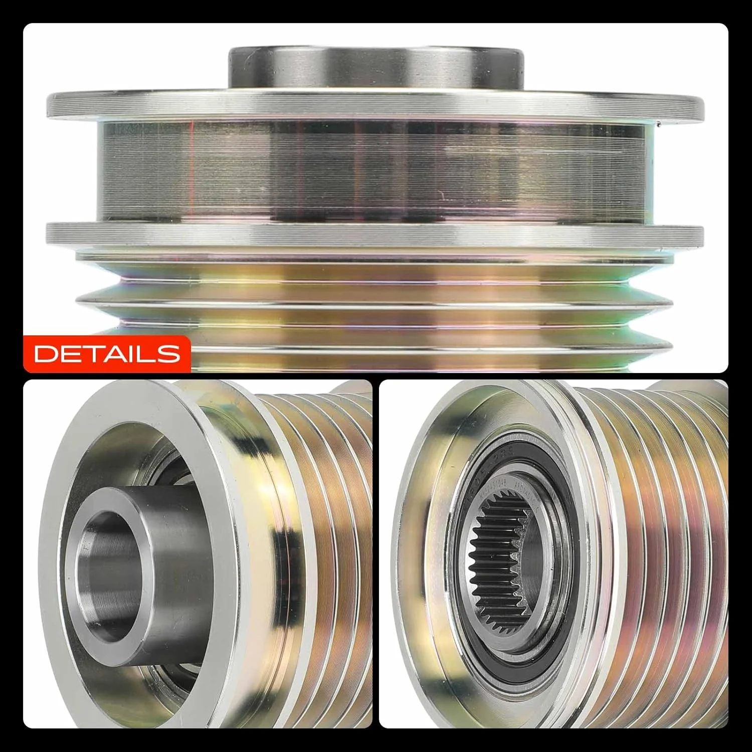 پولی کلاچ دینام A-Premium سازگار با مرسدس بنز اسپرینتر 2500 3500، E320، R320، SL65 AMG و دوج اسپرینتر 2500 3500 و Freightliner اسپرینتر 2500 3500 و جیپ گرند چروکی