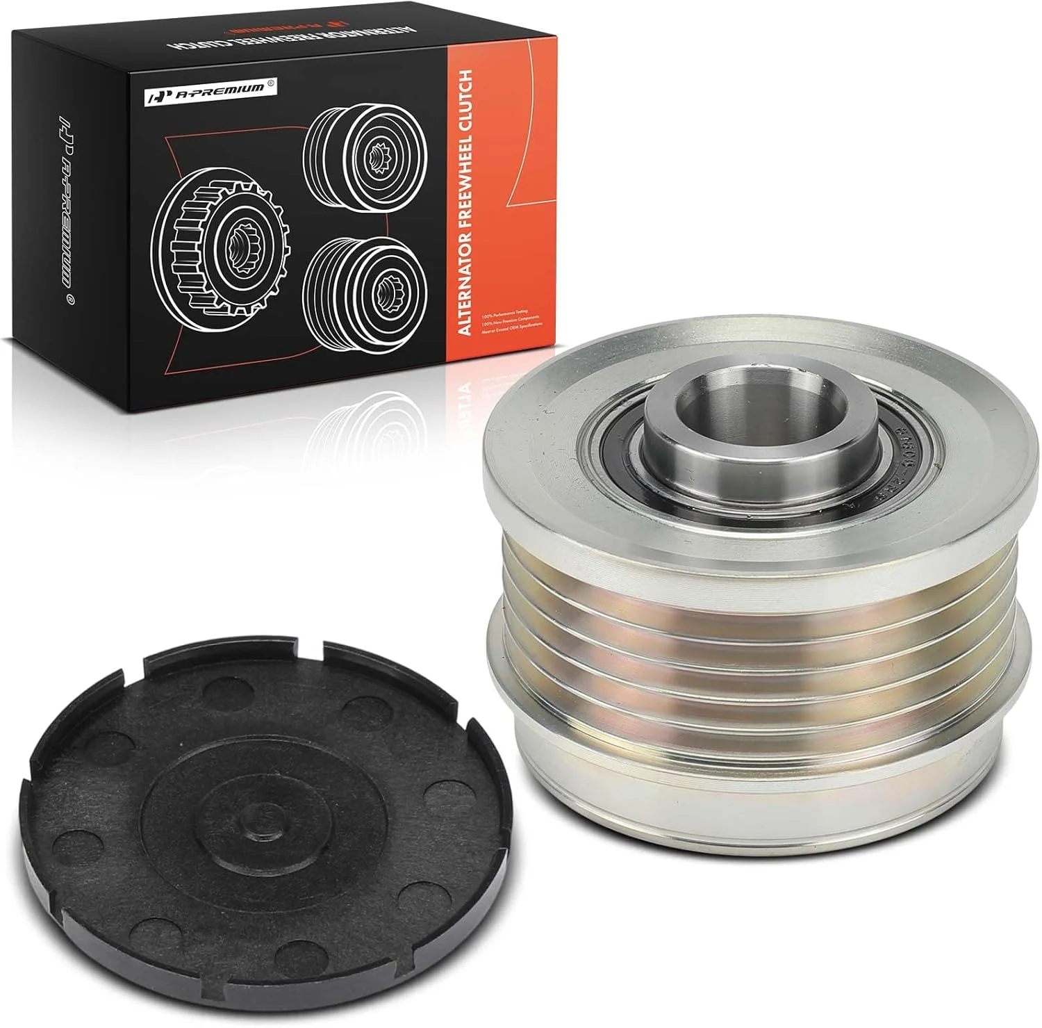 پولی کلاچ دینام A-Premium سازگار با ولوو C70 2006، S40 2004-2006، V50 2005-2006، 2.4L 2.5L، 5 شیار جهت عقربه های ساعت