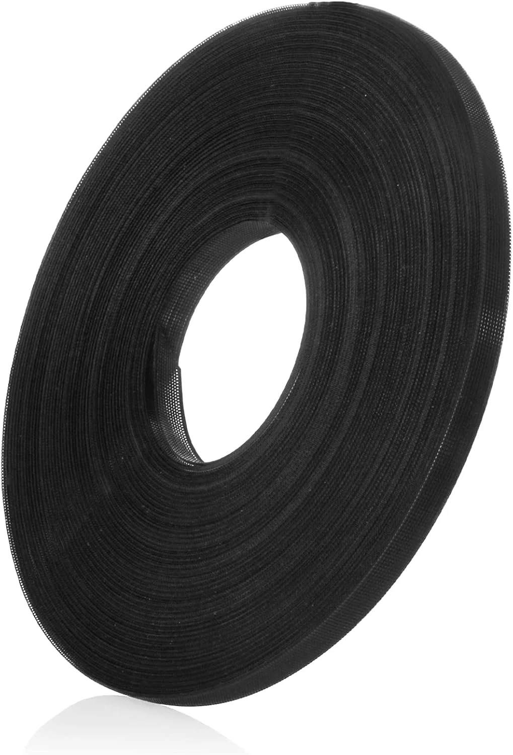 فنر پلاستیکی خیاطی Ech.Apr با عرض 50 یارد، فنر دوختنی برای لباس عروس، کلاه پرستاری، تزئینات مهمانی و گل ها (مشکی، 6 میلی متر)