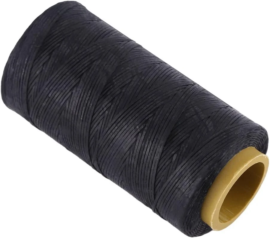 نخ موم زده بادوام 240 متری 1 میلی متری 150D برای دوخت دستی صنایع دستی چرمی (مشکی)