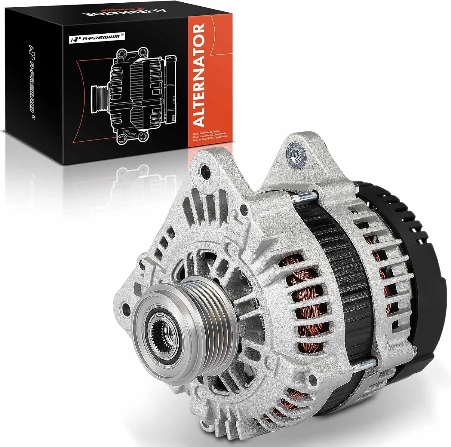 دینام جایگزین A-Premium برای آئودی A6/A7 Quattro 2012-2016، 3.0L V6 دیزل DOHC توربوشارژ، 180 آمپر/12 ولت، پولی کلاچ 6 شیار، CW