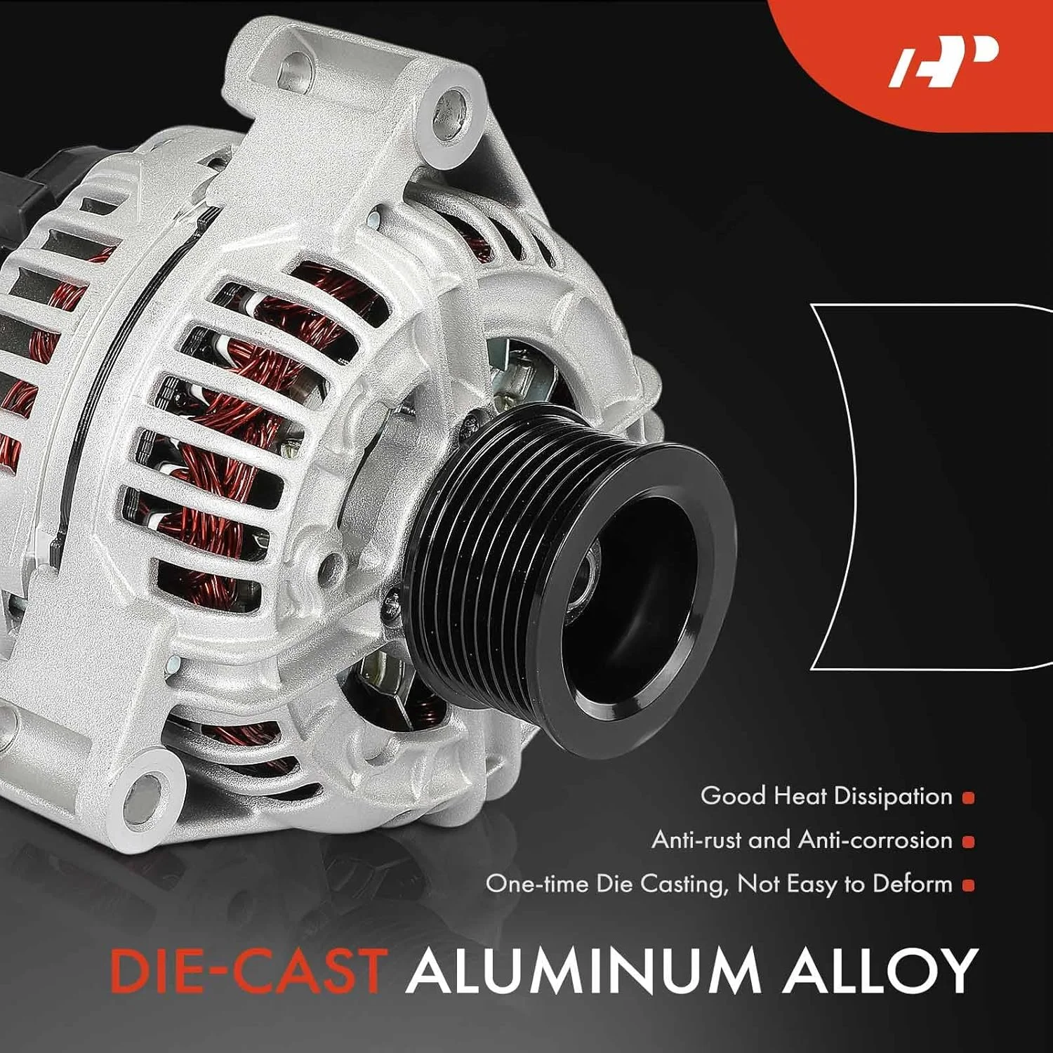 دینام A-Premium جایگزین برای جان دیر 2012-2015، 4.5 لیتر، 120 آمپر/14 ولت، پولی 8 شیار، CW