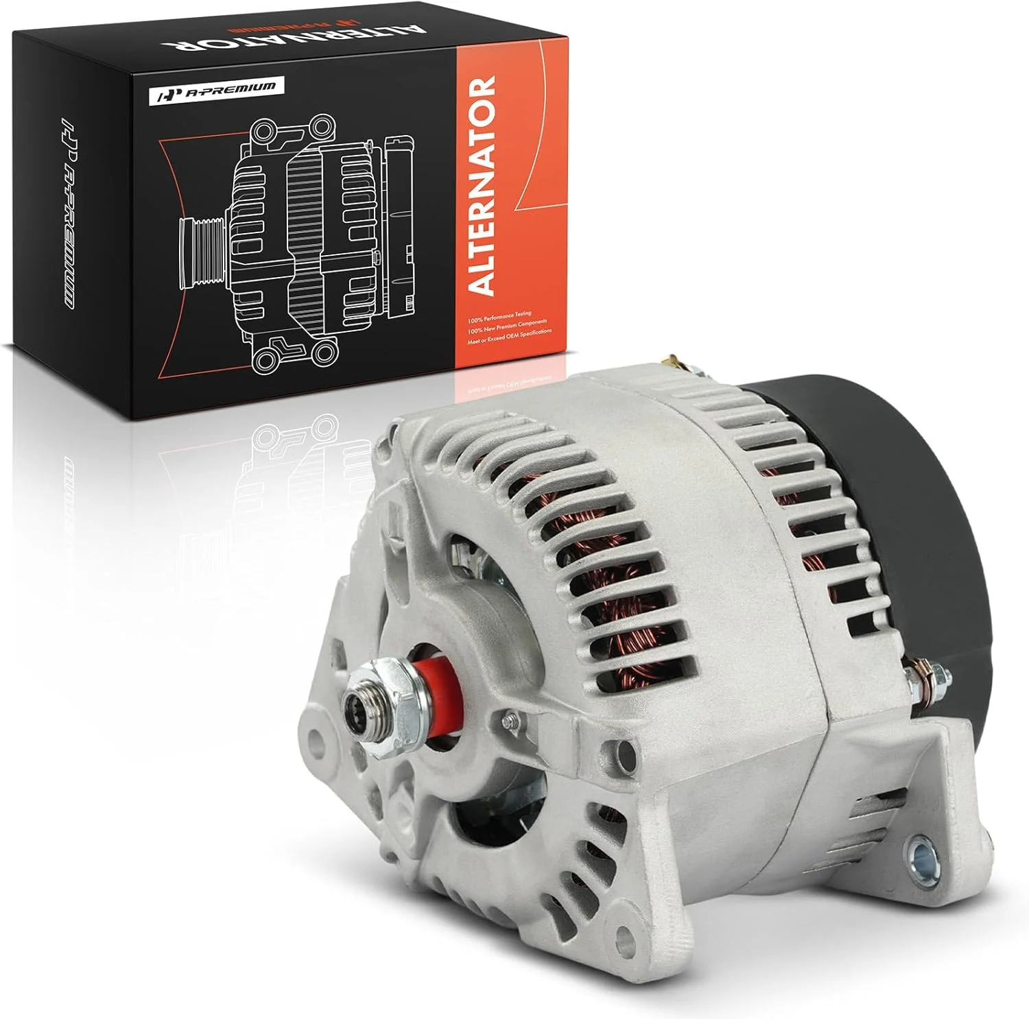 دینام A-Premium سازگار با Caterpillar Ag. & Ind. 420D 2003-2006، 432D 2004-2006، 432E 2006-2008، 432F 2012-2013، D3K 2007-2014، D4H، D4K، D5K و JCB 411، 530، 580، 14 ولت 120 آمپر جهت چرخش در جهت عقربه های ساعت