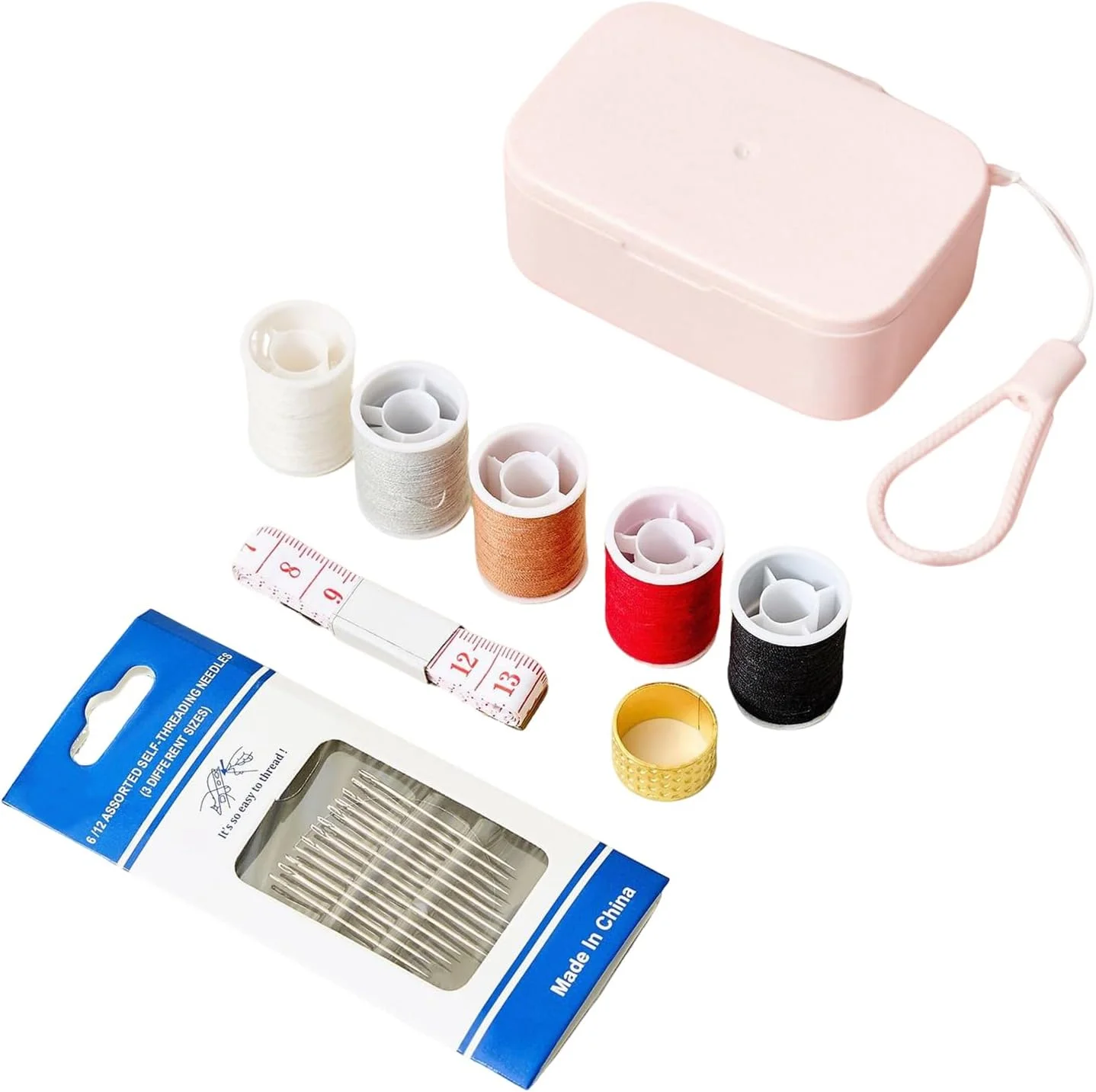 جعبه لوازم خیاطی قابل حمل، جعبه سازمان دهنده لوازم خیاطی مسافرتی مغناطیسی، ابزار کاردستی کیت تعمیر سریع قابل حمل برای خیاطان، طراحان، بزرگسالان، کودکان، مادربزرگ ها، مبتدیان، نوجوانان، زنان و مادران