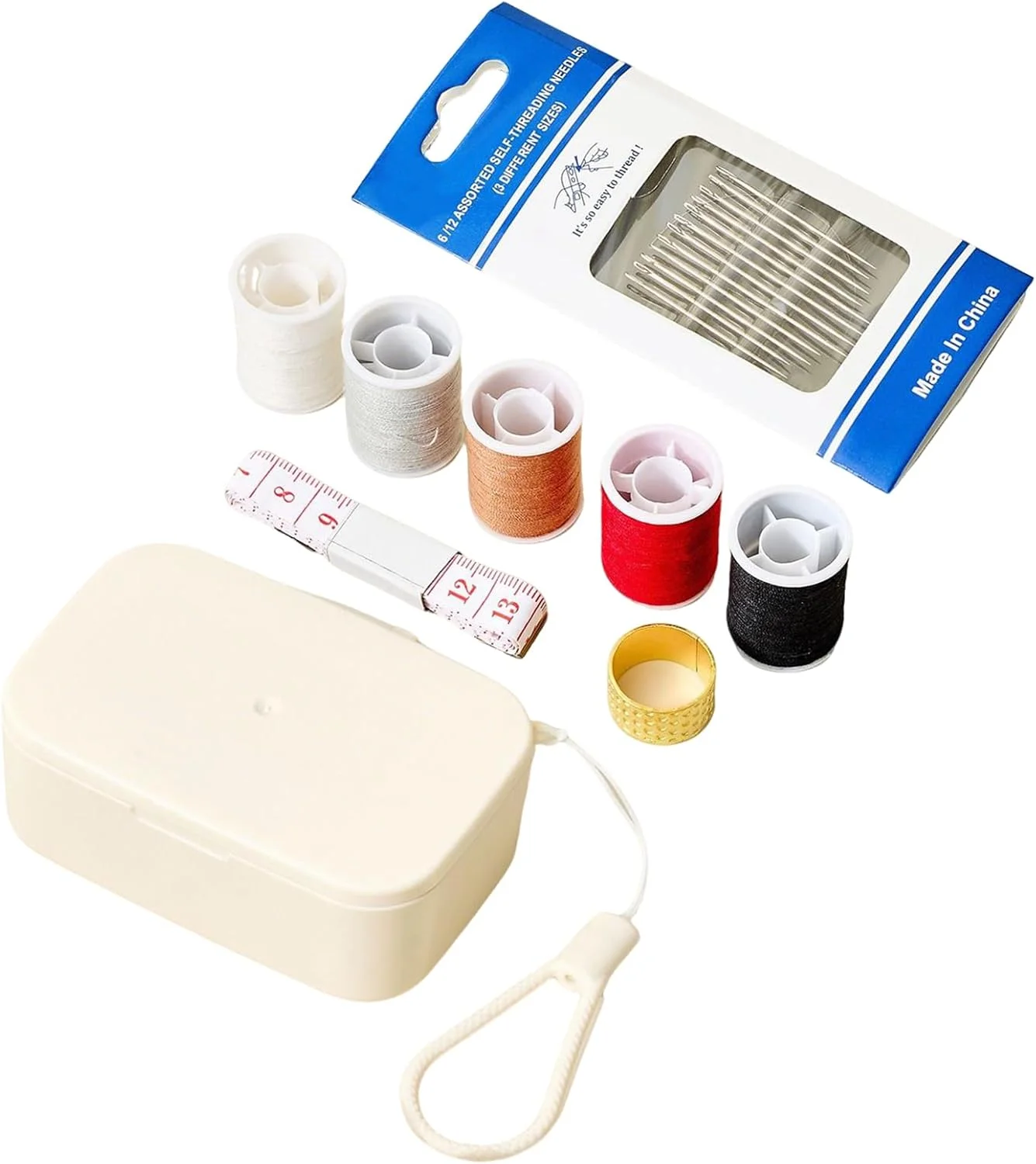 ست خیاطی مینی - مجموعه لوازم خیاطی مغناطیسی مسافرتی خانگی، کیت پروژه حرفه ای لوازم جانبی صنایع دستی خانوادگی برای مادران، زنان، مردان، مبتدیان، نوجوانان، کودکان و بزرگسالان