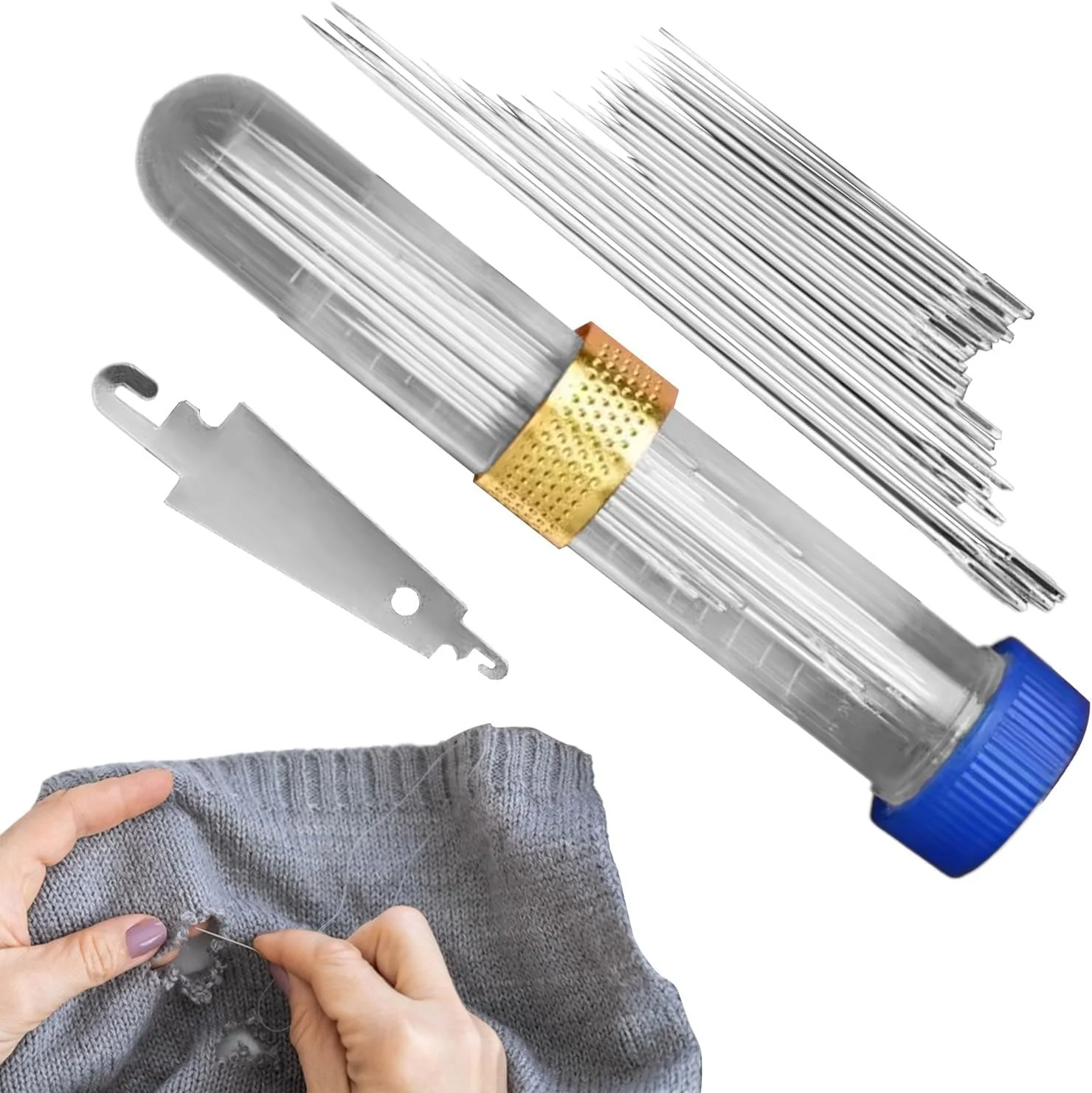 ست ابزار خیاطی مبتدی | کیت خیاطی قابل حمل - لوازم جانبی خیاطی قابل حمل برای تعمیر لباس، پروژه های لحاف دوزی، خیاطان خانگی و متخصصان