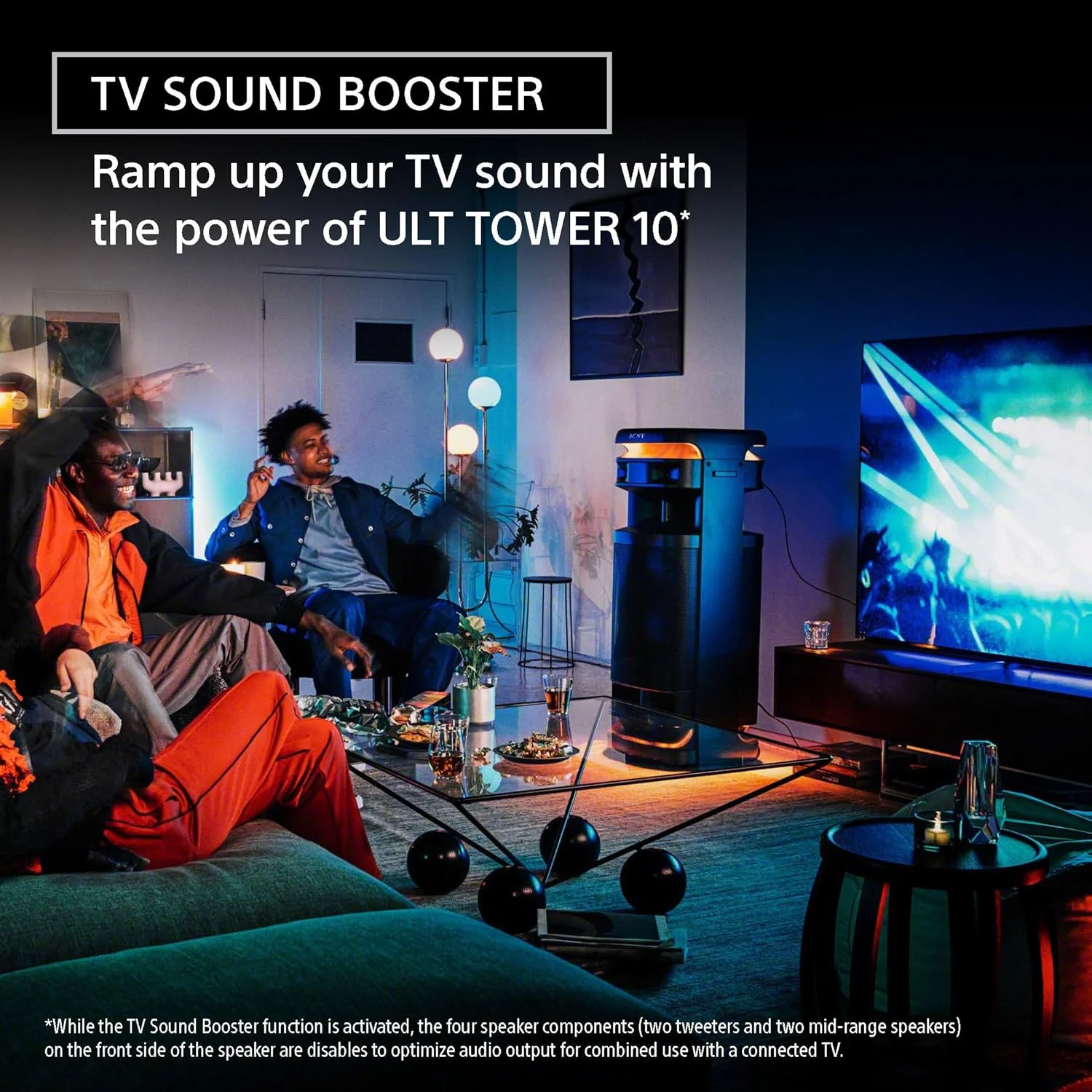 اسپیکر مهمانی کارائوکه بلوتوثی سونی ULT Tower 10 با بیس قدرتمند، صدای 360 درجه و نورپردازی مهمانی، به همراه میکروفون بیسیم – جدید اسپیکر مهمانی کارائوکه بلوتوثی سونی ULT Tower 10 با بیس قدرتمند، صدای 360 درجه و نورپردازی مهمانی، به همراه میکروفون بیسیم – جدید