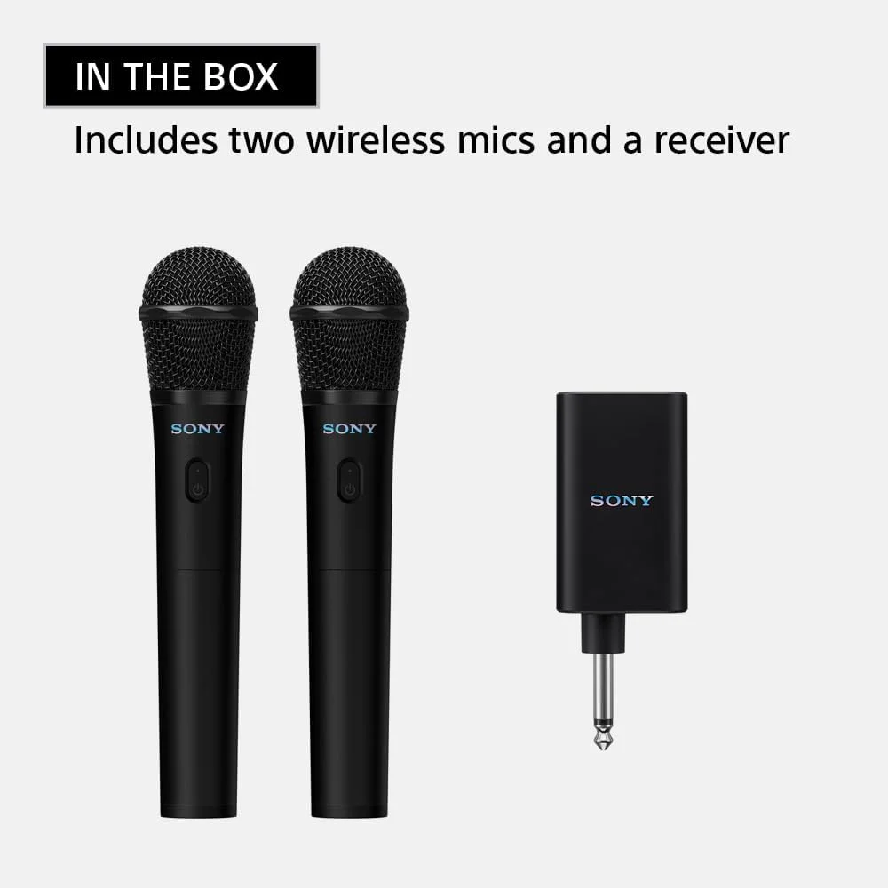 میکروفون بی سیم سونی ULT MIC برای کارائوکه با باتری 20 ساعته، شامل دو میکروفون بی سیم و گیرنده (UOULTMIC1) میکروفون بی سیم سونی ULT MIC برای کارائوکه با باتری 20 ساعته، شامل دو میکروفون بی سیم و گیرنده (UOULTMIC1)