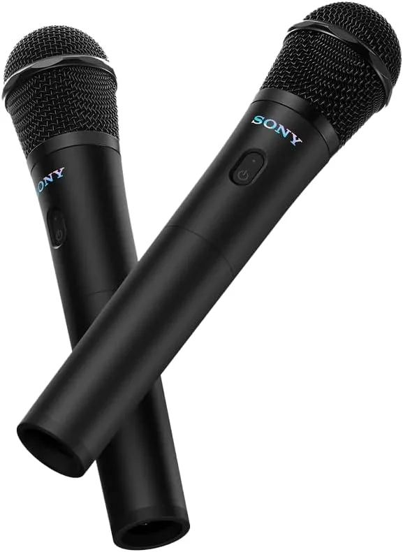 مجموعه دو عددی میکروفون بی سیم سونی مدل ULT Power Sound Series ULTMIC1 برای بلندگوهای ULT، با عمر باتری طولانی