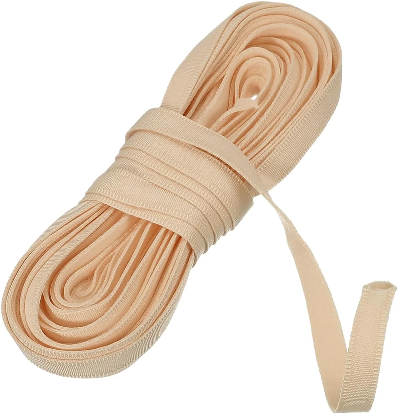 نوار فنردوزی کرست سورسینگ مپ، 10 یاردی، 10 میلی‌متری، نایلونی نرم برای خیاطی، نوار کشی روکش سوتین برای لباس زیر، لباس عروس و مجلسی، بژ روشن