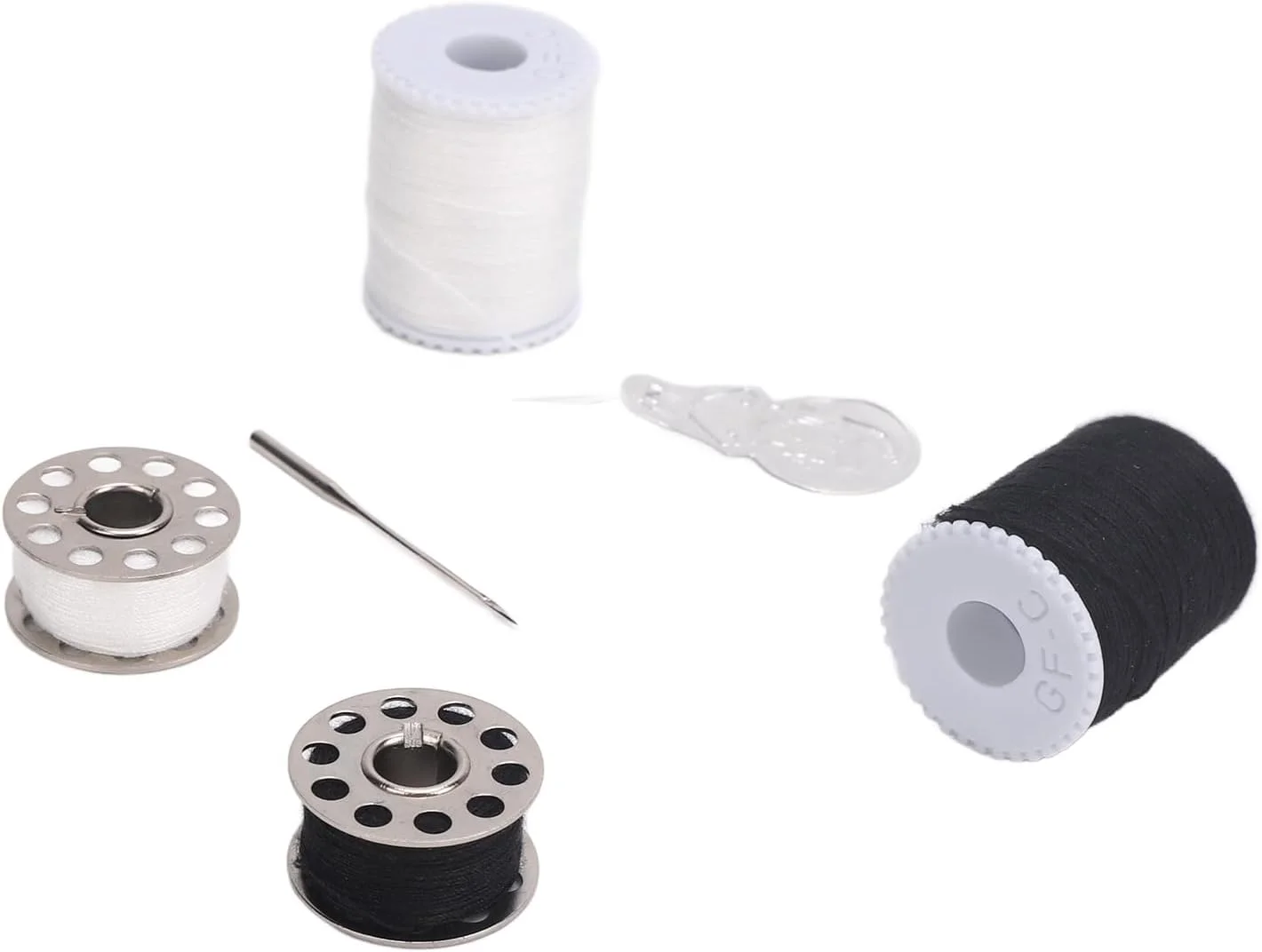 Tnfeeon کیت قرقره های قوی سیم، جایگزینی مته آهنی و ابزار مجموعه نخ برای چرخ خیاطی در خانه، FAI -DA -DATE لباس