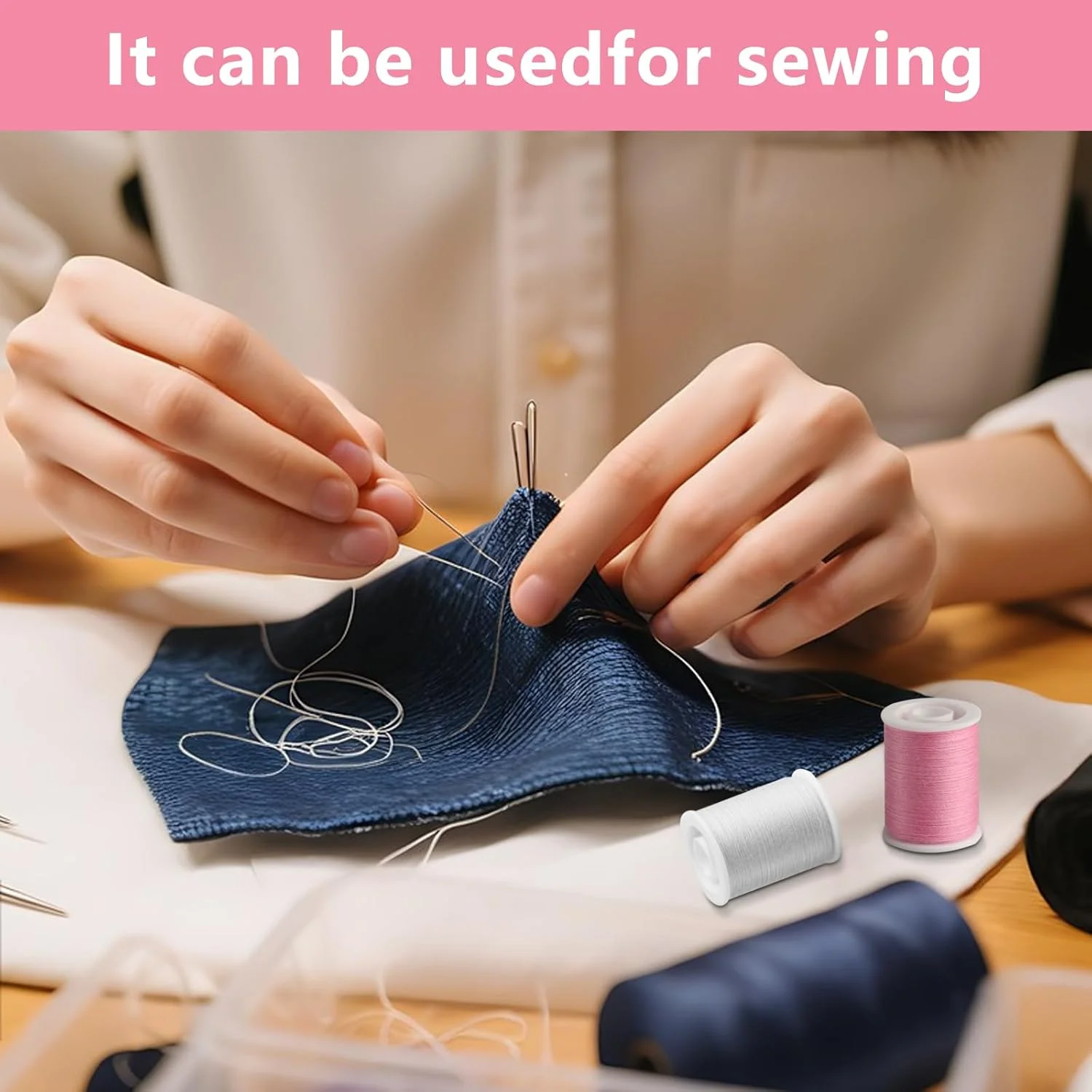 ست نخ خیاطی، 30 رنگ نخ پلی استر کاربردی مجموعه نخ خیاطی همه منظوره رنگارنگ برای نخ کشی نخ های قلاب بافی گلدوزی (46 متر / 50 یارد در هر رول)، با 1 نخ کش ست نخ خیاطی، 30 رنگ نخ پلی استر کاربردی مجموعه نخ خیاطی همه منظوره رنگارنگ برای نخ کشی نخ های قلاب بافی گلدوزی (46 متر / 50 یارد در هر رول)، با 1 نخ کش