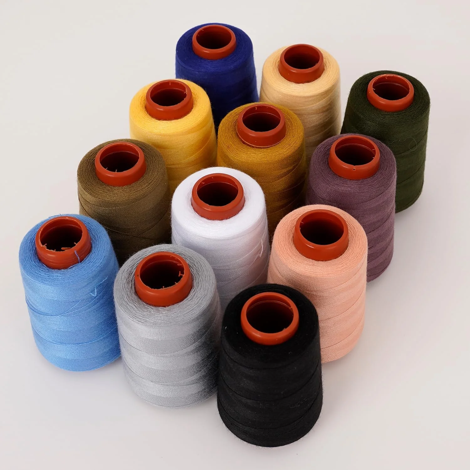 ست نخ خیاطی 12 عددی، قرقره های 30wt، 12 رنگ متنوع، هر کدام 800 یارد نخ پلی استر برای خیاطی دستی و ماشینی، دوخت، لحاف دوزی، سردوز (ZH-12PCSYMXBZ) ست نخ خیاطی 12 عددی، قرقره های 30wt، 12 رنگ متنوع، هر کدام 800 یارد نخ پلی استر برای خیاطی دستی و ماشینی، دوخت، لحاف دوزی، سردوز (ZH-12PCSYMXBZ)