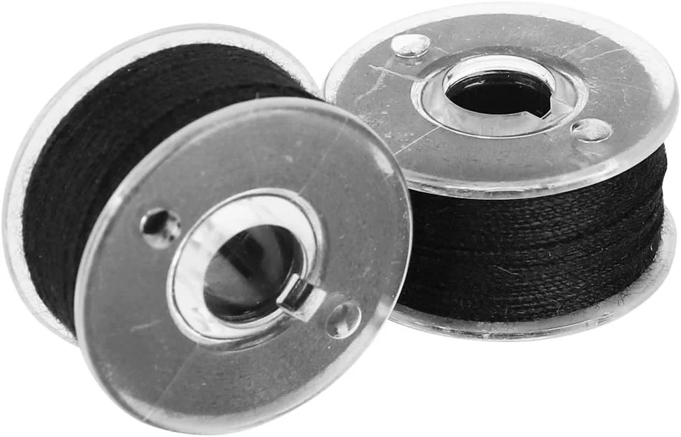 Tnfeeon بسته 25 عددی ماسوره نخ گلدوزی مشکی، ماسوره های چرخ خیاطی، نخ های خیاطی با جعبه Tnfeeon بسته 25 عددی ماسوره نخ گلدوزی مشکی، ماسوره های چرخ خیاطی، نخ های خیاطی با جعبه