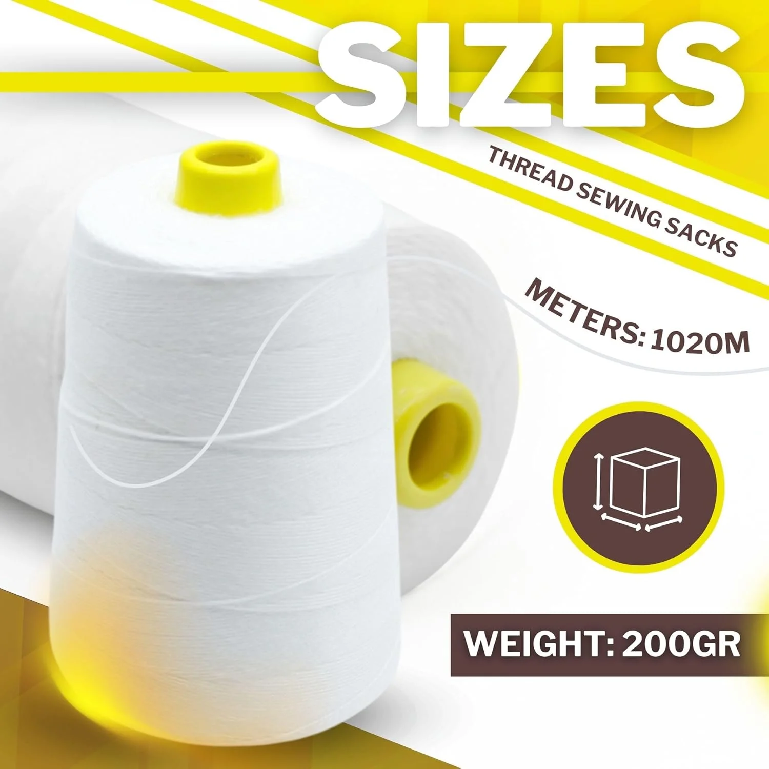 نخ خیاطی DOJA Barcelona برای گونی، نخ پلی استر 30، نخ 12S/20S، 4 رشته، 200 گرم، 1020 متر، نخ سفید برای چرخ خیاطی گونی دوزی، نخ خیاطی مقاوم در برابر پارگی، نخ خیاطی گونی نخ خیاطی DOJA Barcelona برای گونی، نخ پلی استر 30، نخ 12S/20S، 4 رشته، 200 گرم، 1020 متر، نخ سفید برای چرخ خیاطی گونی دوزی، نخ خیاطی مقاوم در برابر پارگی، نخ خیاطی گونی