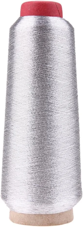 نخ گلدوزی متقاطع کامپیوتر Demiawaking نخ بافته شده فلزی نساجی (نقره ای)