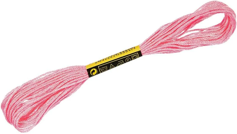 نخ گلدوزی Craft County، رنگ های متنوع - 100% پنبه - بسته 5 عددی - بسته 7 متری