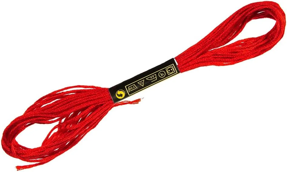 نخ گلدوزی Craft County، رنگ های متنوع - 100% پنبه - بسته 5 عددی - بسته 7 متری