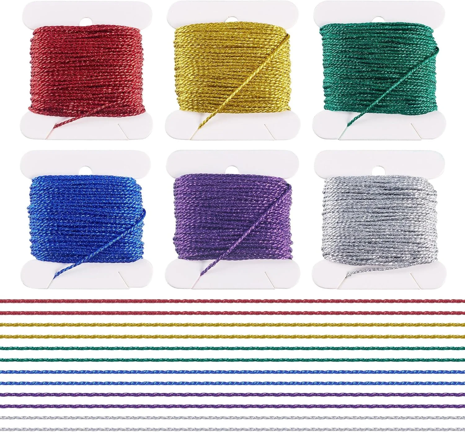 نخ گلدوزی کرافانز 6 عددی 0.5 میلی متر 12 لایه پلی استر نخ های اپلیکه گلدوزی نخ های رنگی یکدست برای دوخت ضربدری روی پروژه ها