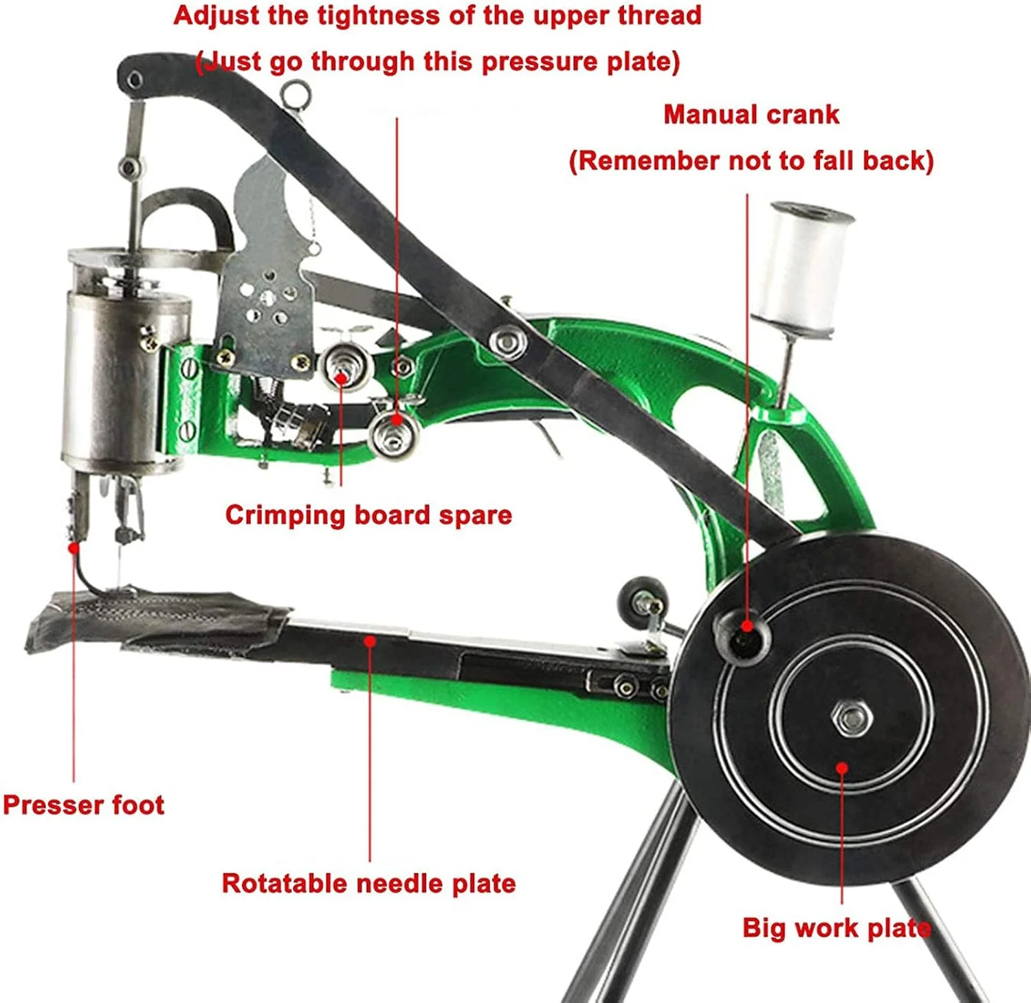دستگاه چرخ خیاطی دستی چرم CQRMT، دستگاه تعمیر کفش دستی تعمیرکار کفش، دستگاه دوخت نخ نایلونی پنبه ای دوگانه، دستگاه دوخت سنگین دستگاه چرخ خیاطی دستی چرم CQRMT، دستگاه تعمیر کفش دستی تعمیرکار کفش، دستگاه دوخت نخ نایلونی پنبه ای دوگانه، دستگاه دوخت سنگین
