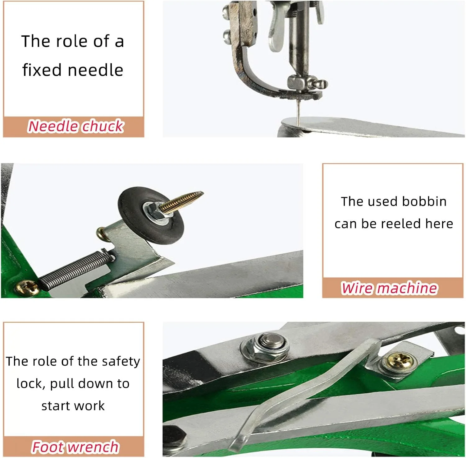 دستگاه چرخ خیاطی دستی چرم CQRMT، دستگاه تعمیر کفش دستی تعمیرکار کفش، دستگاه دوخت نخ نایلونی پنبه ای دوگانه، دستگاه دوخت سنگین دستگاه چرخ خیاطی دستی چرم CQRMT، دستگاه تعمیر کفش دستی تعمیرکار کفش، دستگاه دوخت نخ نایلونی پنبه ای دوگانه، دستگاه دوخت سنگین