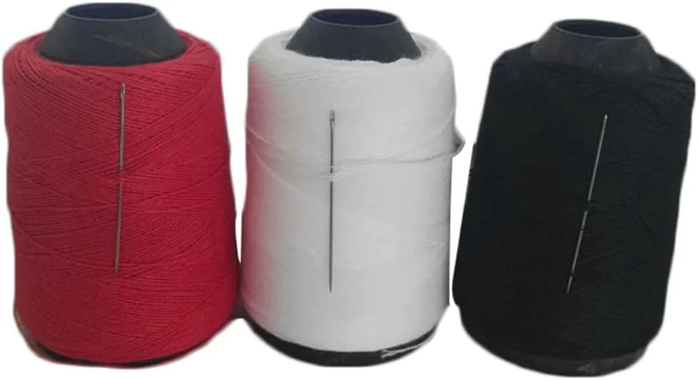 1 عدد قرقره نخ دوخت پنبه ای خانگی (رنگ تصادفی)