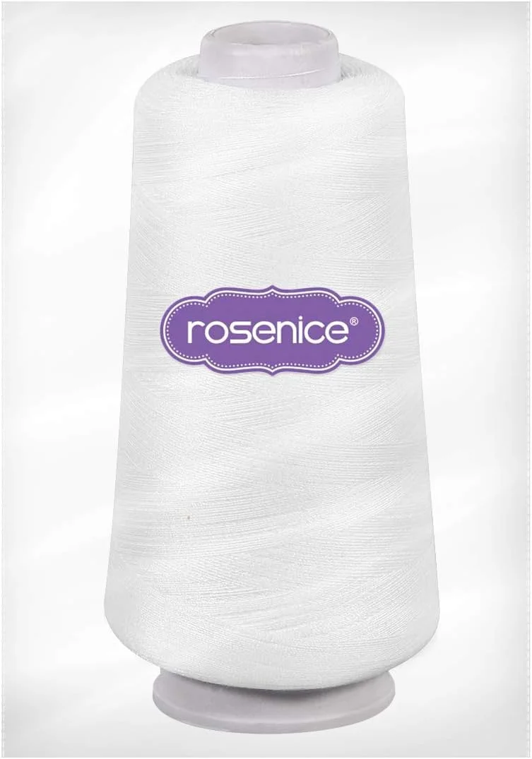 نخ خیاطی پنبه ای قرقره نخ لحاف دوزی برای چرخ خیاطی 3000 یارد سفید نخ خیاطی پنبه ای قرقره نخ لحاف دوزی برای چرخ خیاطی 3000 یارد سفید