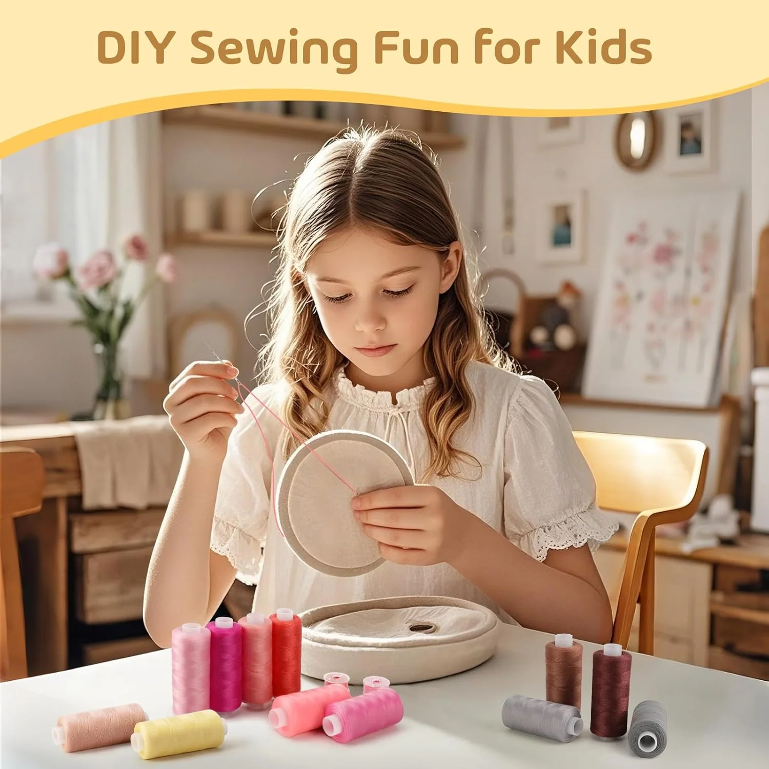 ست نخ خیاطی 72 تکه Coquimbo، 36 رنگ، نخ خیاطی 400 یاردی برای چرخ خیاطی با 36 قرقره همرنگ، نخ سردوز برای چرخ خیاطی سردوز، نخ چرخ خیاطی، ایده آل برای ست نخ خیاطی 72 تکه Coquimbo، 36 رنگ، نخ خیاطی 400 یاردی برای چرخ خیاطی با 36 قرقره همرنگ، نخ سردوز برای چرخ خیاطی سردوز، نخ چرخ خیاطی، ایده آل برای